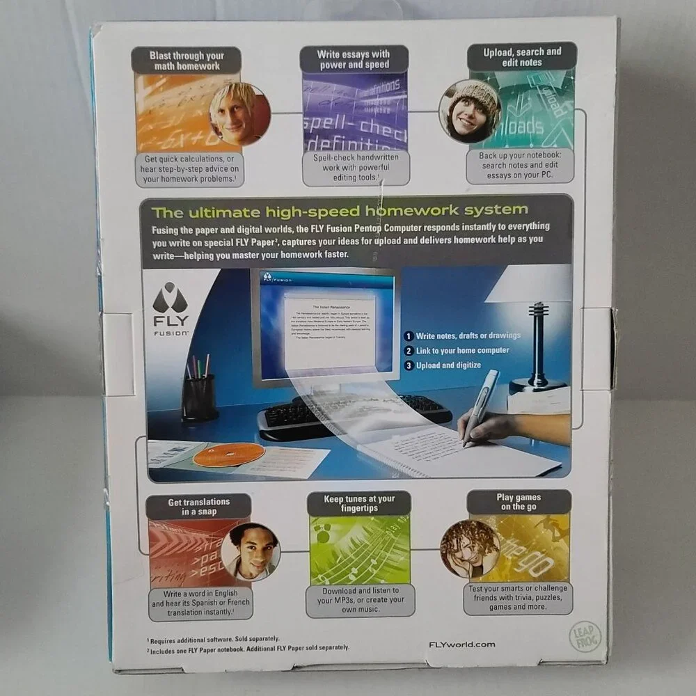 LeapFrog FLY Fusion Pentop Computer Homework System NEW/SEALED